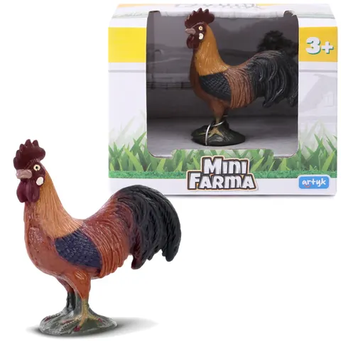 Mini Farma figurka koguta – realistyczny model ptaka dla dzieci 3+
