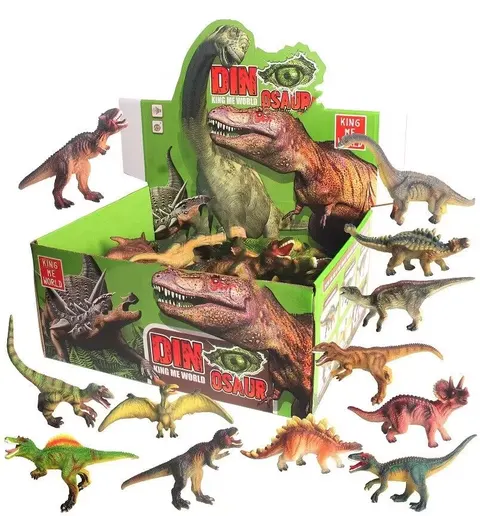 Artyk Figurki Dinozaurów Piszczące 12 Sztuk – 14 cm, 3+