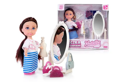Natalia Lalka Modowa z Akcesoriami – Mini Zestaw 11 cm 3+
