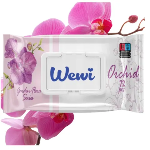 WEWI Chusteczki nawilżanie dla dzieci ORCHIDEA, 72 szt