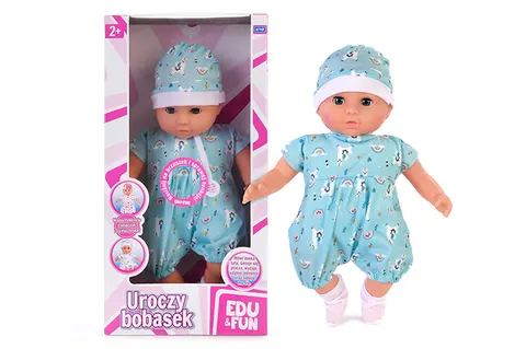 Edu&Fun Uroczy Bobasek lalka interaktywna – 38 cm, 2+