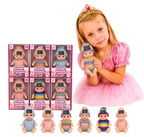 Natalia Mini Bobas 13 cm – lalka w miękkim ubranku, mix wzorów, 3+