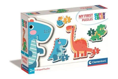 Moje pierwsze puzzle 4w1 Dinozaury - Clementoni