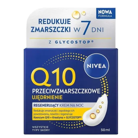 NIVEA Q10 POWER Krem do twarzy na noc NAWILŻAJĄCY, 50 ml