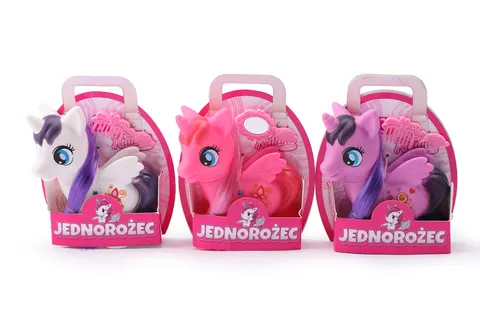 Magiczny Jednorożec Natalia z Grzebieniem lub Lusterkiem – 3 kolory