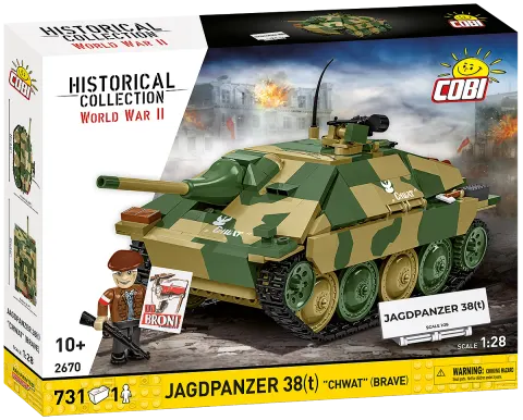 COBI Hetzer „Chwat" klocki Powstanie Warszawskie – 1:28, 731 el., 10+