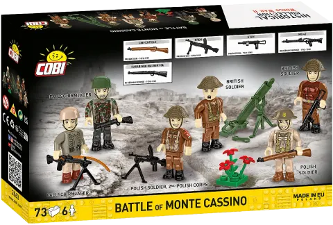 COBI Bitwa o Monte Cassino – 73 elementy, 6 figurek, 6+
