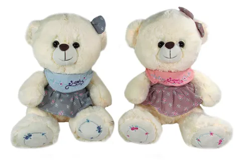 Sun-Day Miś Pluszowy w Sukience Sweet – 32 cm, wiek 3+