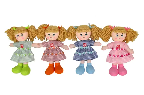 Sun-Day Lalka szmacianka interaktywna z głosem – 40 cm, 4 kolory, 3+