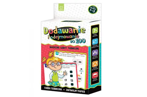 Aksjomat Magiczne karty termiczne – dodawanie i odejmowanie do 100, 7+