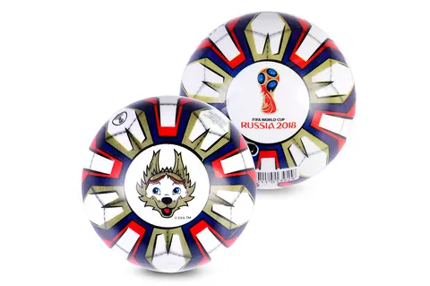 Piłka PVC dla dzieci World Cup 2018 biała – 15 cm, 70 g, 3+