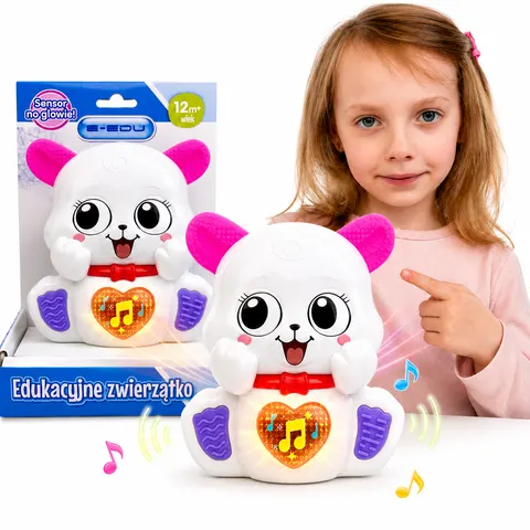 E-Edu Muzyczna Owieczka interaktywna – sensor dotykowy, 12m+