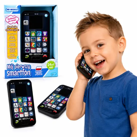 E-Edu Smartfon Malucha edukacyjny – LCD, po polsku, 18m+