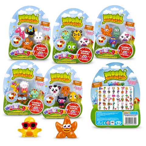 Moshi Monsters Zestaw 5 Figurek Moshlings – Seria 1 dla dzieci 4+