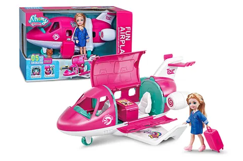 Artyk Lalka ze Samolotem i Akcesoriami – Zestaw 31 cm dla dzieci 3+