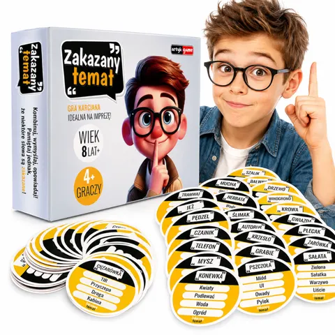 Artyk Game Gra karciana Zakazany Temat – 102 hasła dla 4+ osób 8+