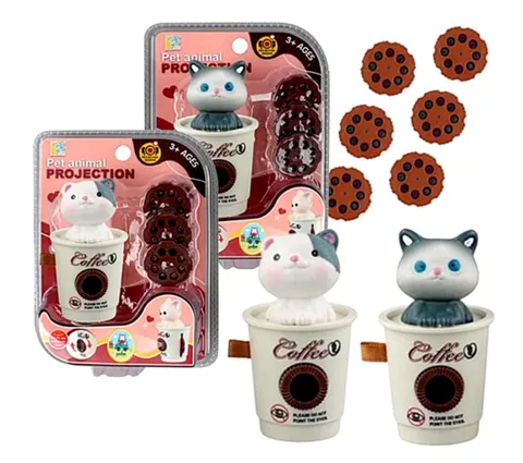 Artyk Mini Projektor Slajdów Kotek – 3 tarcze ze slajdami, 3+