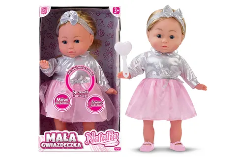Natalia Mała Gwiazdeczka lalka mówiąca i śpiewająca – 36 cm, 3+