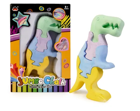 Artyk Kreda chodnikowa Puzzle 3D Dinozaur – 4 elementy od 3 lat