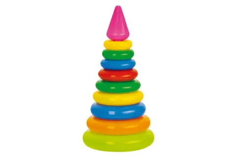 Macyszyn Toys piramidka edukacyjna – 10 elementów, 1+