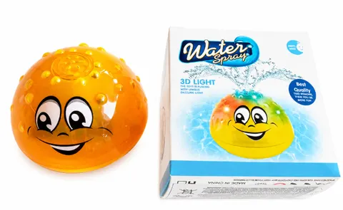 Pływająca fontanna do kąpieli LED Water Spray – kula 10 cm, 18m+
