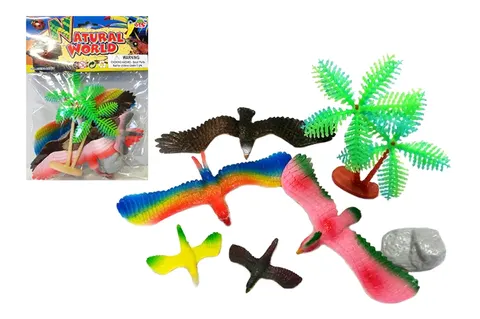 Artyk Zestaw Figurek Ptaków Natural World – 5 figurek z palmą