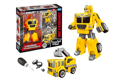 Artyk Robot Transmutujący 2w1 – koparka do składania 15 cm, 6+