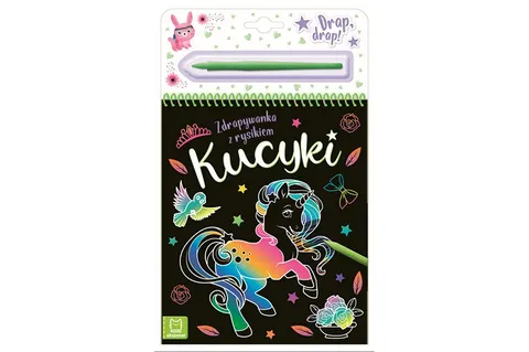 Aksjomat Kucyki – zdrapywanka z rysikiem i łamigłówkami – 4+