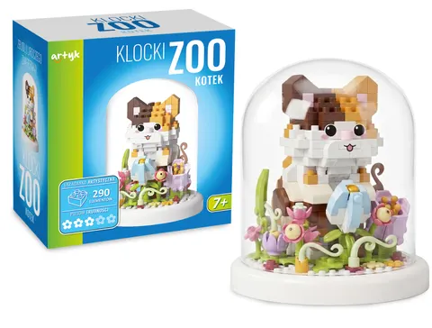 Artyk Klocki ZOO Kotek w Kopule – 290 elementów, 7+