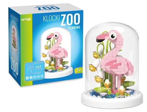 Artyk Klocki ZOO Flaming w Kopule – 167 elementów, 7+