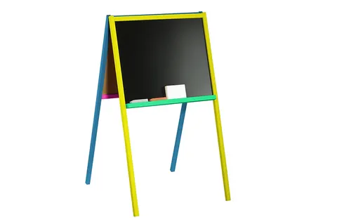 Bączek Tablica Drewniana Dwustronna Kredowa – 90 cm, 3+
