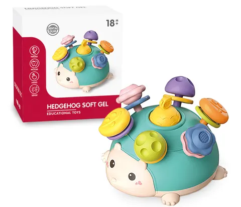 Artyk Jeżyk Sensoryczny miętowy Soft Gel gryzak i spinner – 12,5 cm, 12m+