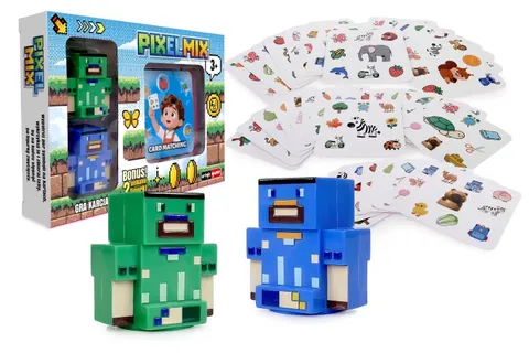 Artyk Game Pixel Mix gra karciana z figurkami – karty, wiek 3+