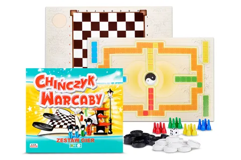 Fan Games Chińczyk i Warcaby 2 w 1 – klasyczne gry planszowe 6+