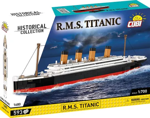Cobi R.M.S. Titanic – 593 klocki konstrukcyjne, skala 1:700, 7+