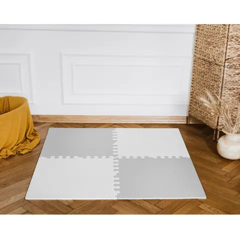 Puzzle piankowe biało-szare L