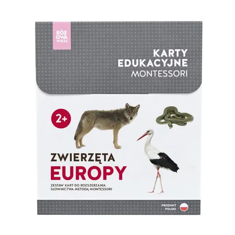 Karty Montessori ZWIERZĘTA EUROPY + memo
