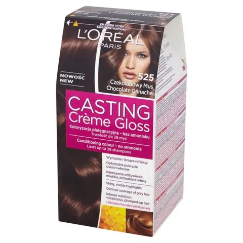 LOREAL CASTING CREME GLOSS Farba do włosów 525 CZEKOLADOWY MUS