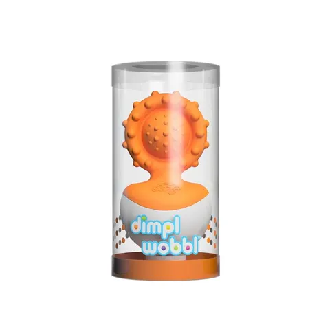 Gryzak - wańka wstańka pomarańczowy Dimpl - Fat Brain Toys