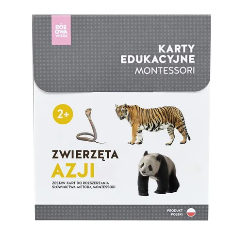 Karty Montessori ZWIERZĘTA AZJI + memo