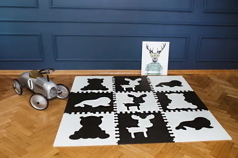 Puzzle piankowe czarno-białe Zwierzęta Arktyczne XXL