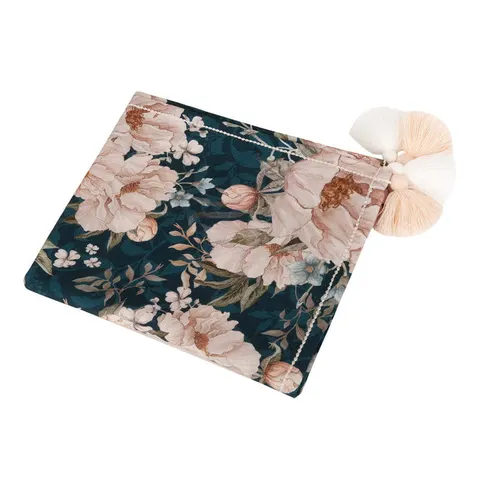 Otulacz bambusowy 75x100 Peonie Granat, Samiboo