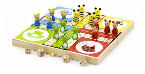 VIGA Drewniana gra Ludo Chińczyk
