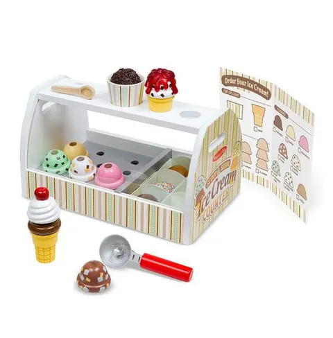 Drewniana lodziarnia, sklep z lodami, Melissa&Doug