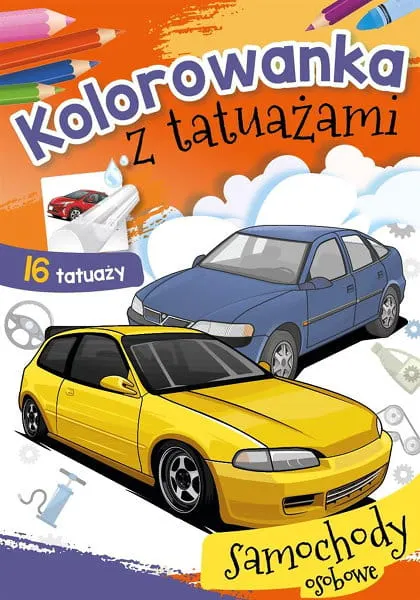 Kolorowanka z tatuażami Samochody osobowe