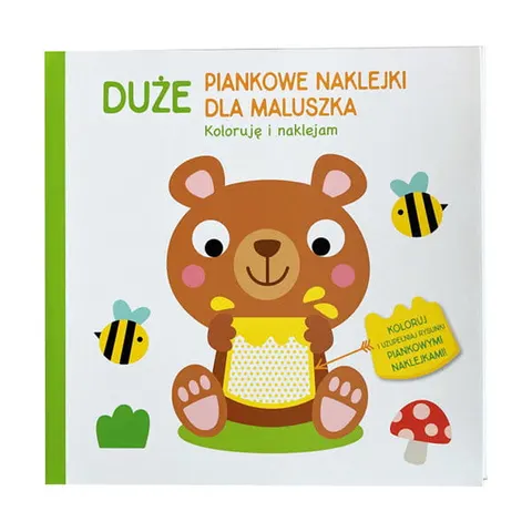 Duże piankowe naklejki dla maluszka - Miś