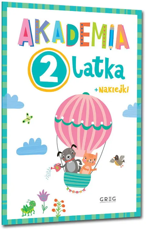 Książeczka Akademia 2-latka z naklejkami, Greg