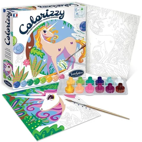 Malowanie po numerach Colorizzy - Jednorożce, SentoSphere