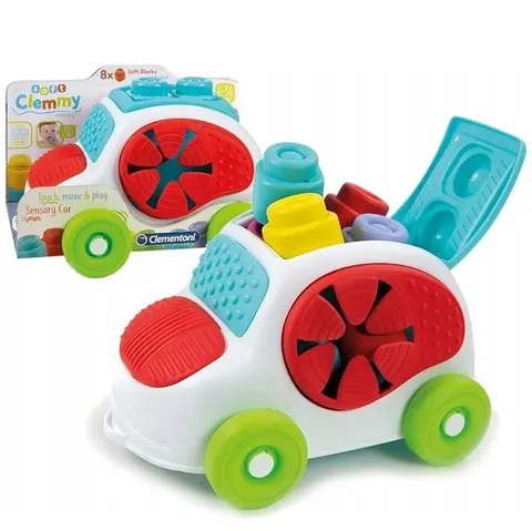 Autko z klockami Clemmy Baby Soft, Clementoni