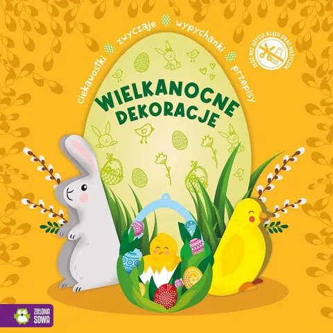 Wypychanki - Wielkanocne dekoracje, Zielona Sowa